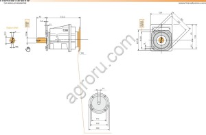 Редуктор CMG012F160 (i=17.86) D20 IEC71B5