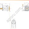 Редуктор CMG012F160 (i=17.86) D20 IEC71B5