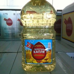 Масло подсолнечное Золотая капля