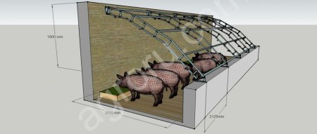 Ангар-конструктор (свинарники, овчарни,птичники)