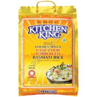 Золотистый пропаренный рис басмати KITCHEN KING