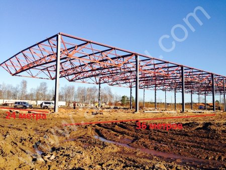 Каркас здания 36м х 24 м