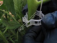 Клипсы 15 мм, держатель томатов/огурцов (200шт./уп)