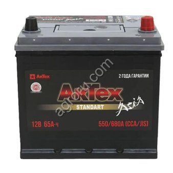 Аккумулятор АКБ-6СТ-65 (550А) о/п АКТЕХ STANDART ASIA  г. Свирск 232х175х225, (арт.: ATSTA65-3-R)