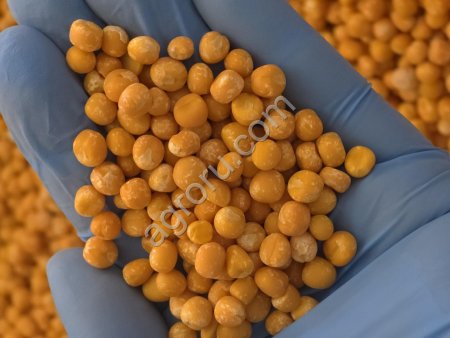 Горох шлифованный жёлтый цельный, мешок 25 кг