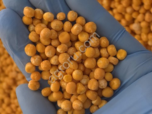 Горох шлифованный жёлтый цельный, мешок 25 кг