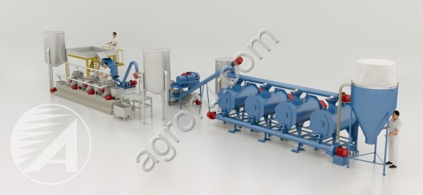 Линия Я8-ФОБ производства мясокостной, рыбной муки, коагуляции крови, вытопки жира б/у