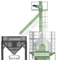 Бункер накопитель для зерна проездной V34 м3