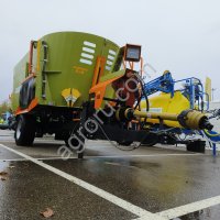 Смеситель-раздатчик кормов с двумя вертикальными шнеками СРКВ-13