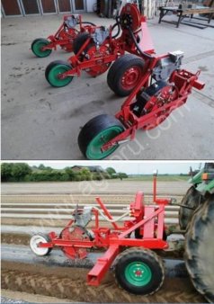 Сеялка для высева огурцов в пленку