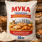 Мука пшеничная хлебопекарная,в/с, 1с, 2с, ржаная, отруби пшеничные
