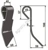 Зуб правый AVR Rumptstad RSK 2000 007774 для ботводробителя