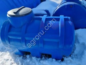 Емкость 750 литров, горизонтальная