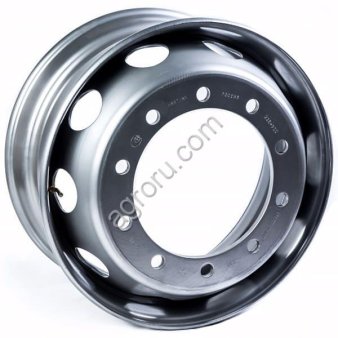 Диск колесный 9.00*22.5 ET162 10*335 D281 16мм ЧКПЗ серебристый  с вент., (арт.: 167.521.3101012-91)