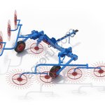 Грабли валковые сеноуборочные ГВС-6У с девятым средним колесом