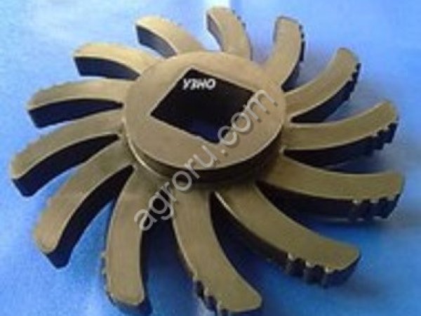 Звездочка резиновая для транспортера, картофелеуборочного комбайна.