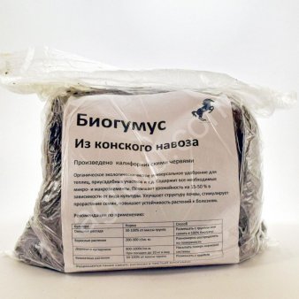Биогумус конский натуральный, 3 литра